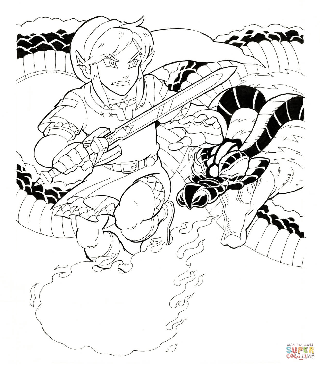 The Legend Of Zelda Coloring Pages at GetColorings.com | Free printable