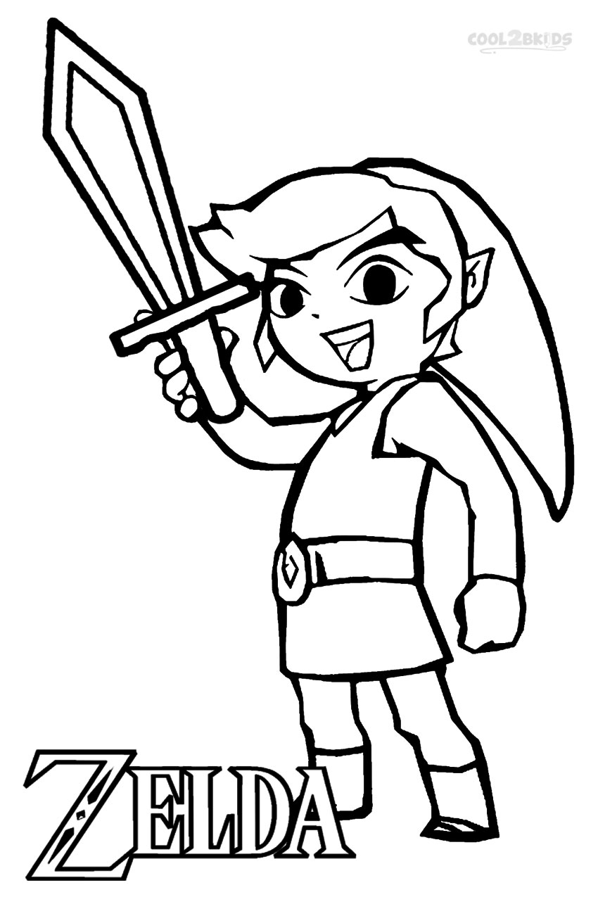 The Legend Of Zelda Coloring Pages Free at Free