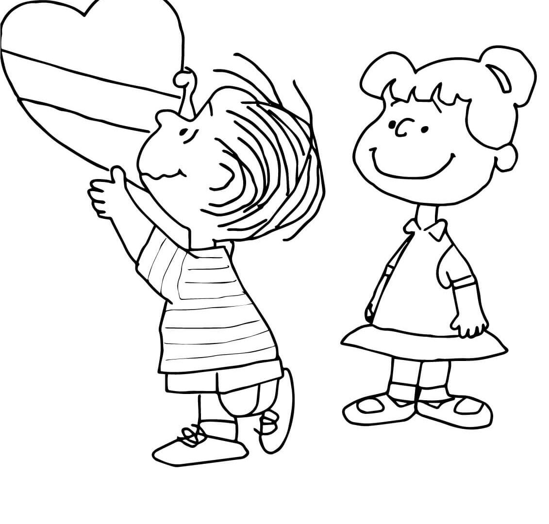 The Peanuts Coloring Pages at GetColorings.com | Free printable