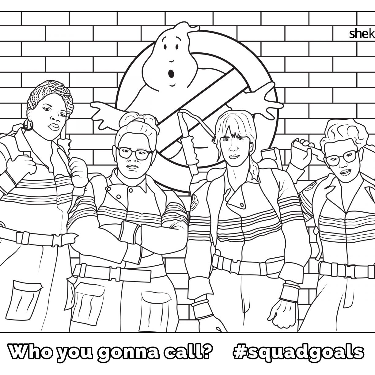 Ghostbuster coloring pages