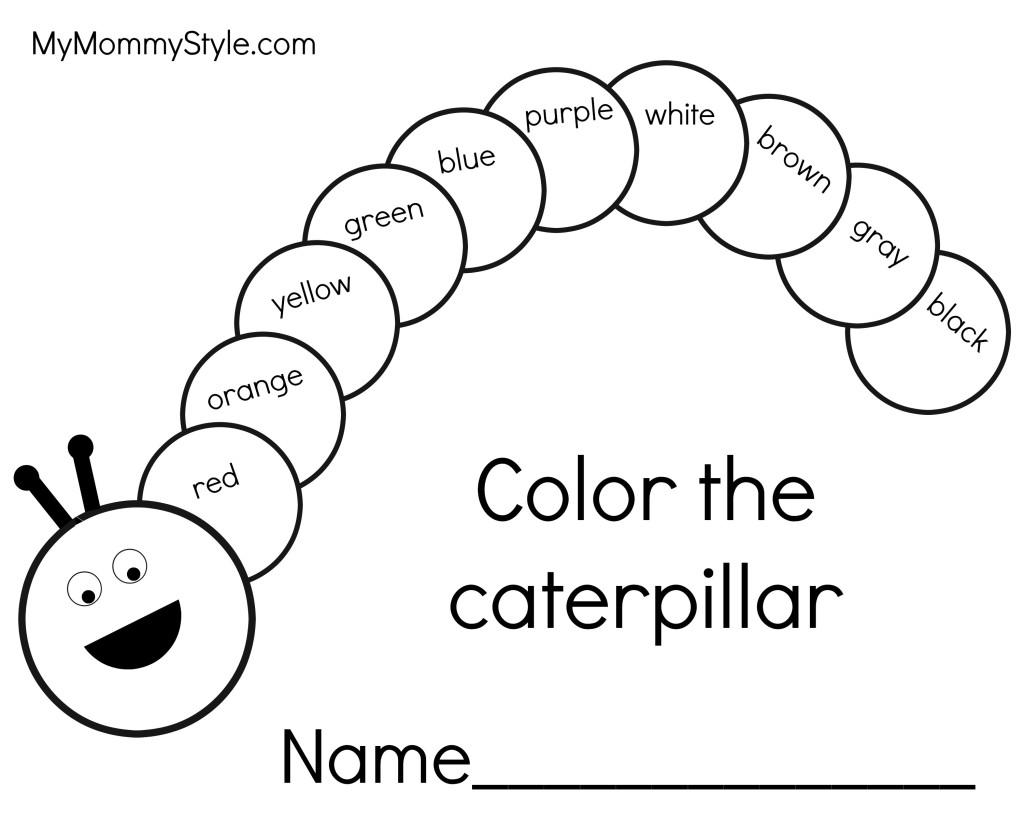Very Hungry Caterpillar Coloring Page At GetColorings Free