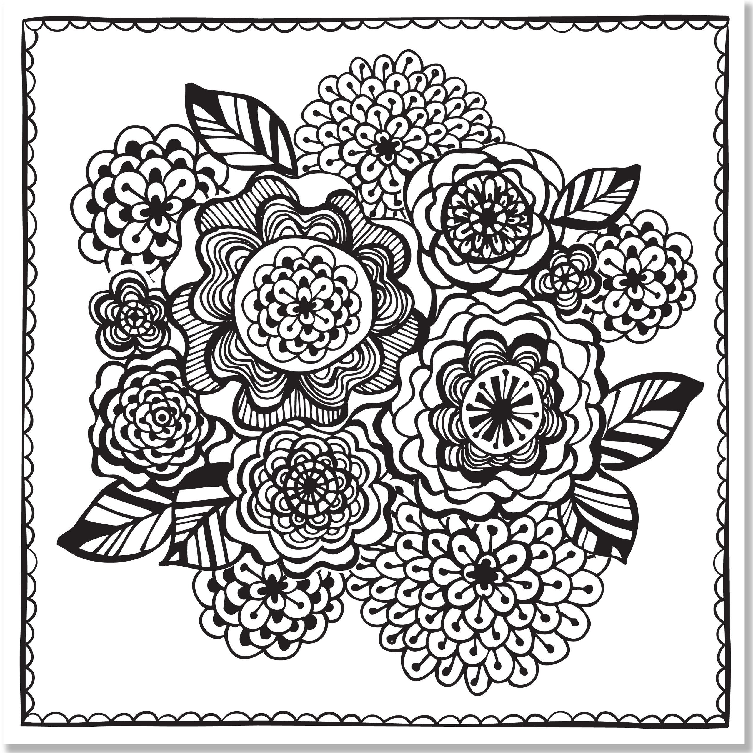Thick Lined Coloring Pages at Free printable