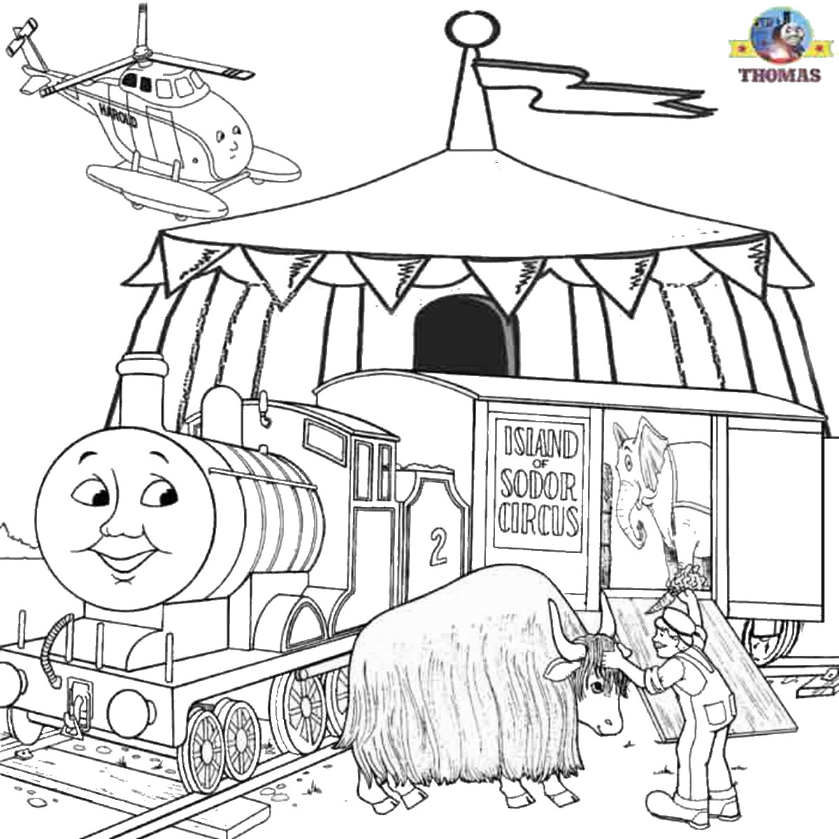 Thomas The Tank Colouring Pages At GetColoringscom | Free Printable