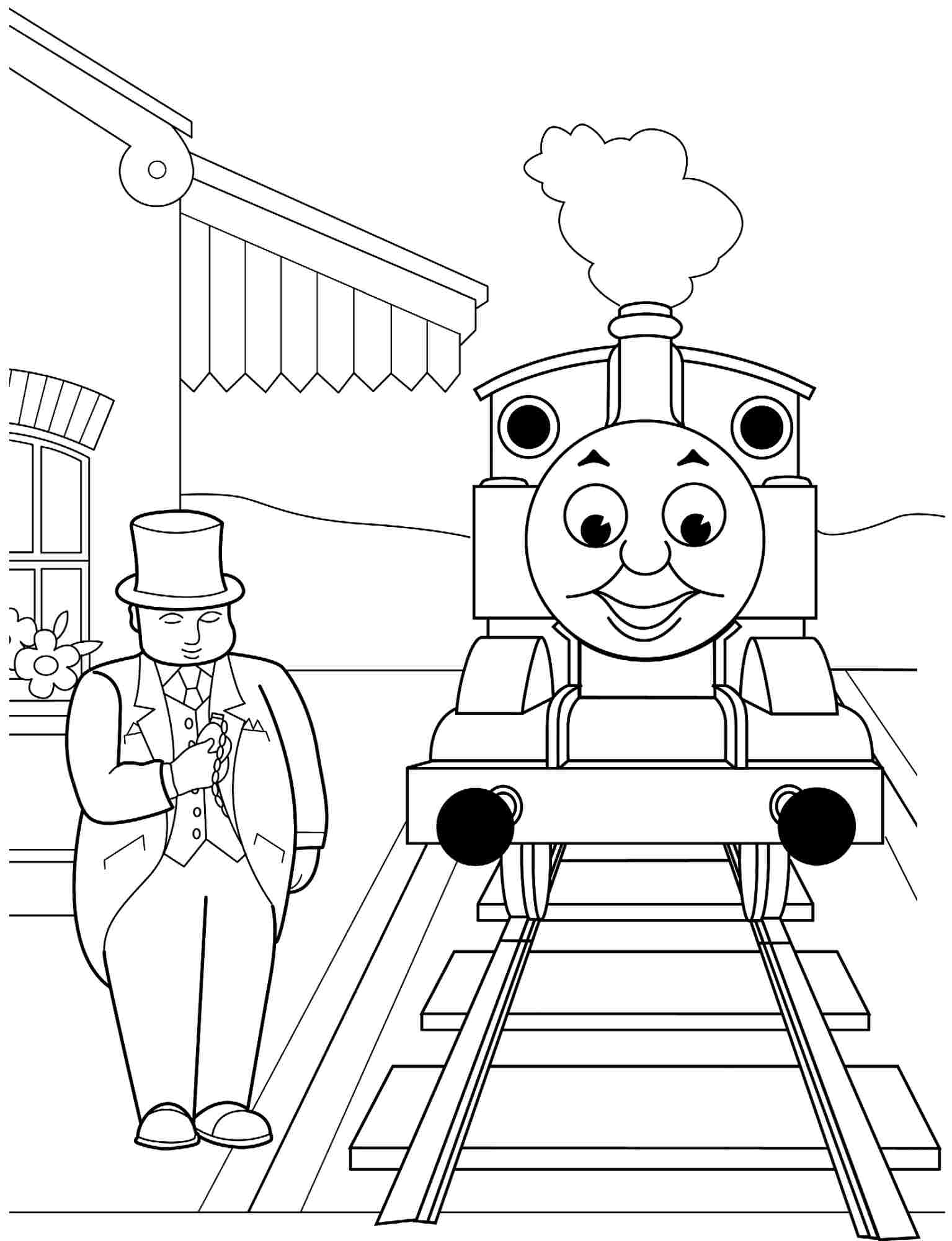 Thomas The Train Coloring Pages at Free printable