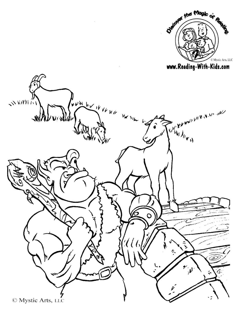 Three Billy Goats Gruff Coloring Pages at GetColorings.com | Free