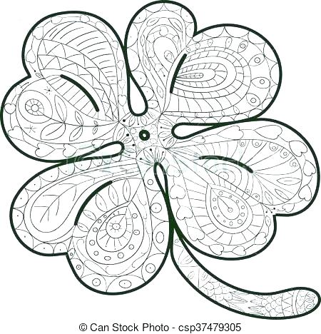 Three Leaf Clover Coloring Pages at GetColorings.com | Free printable