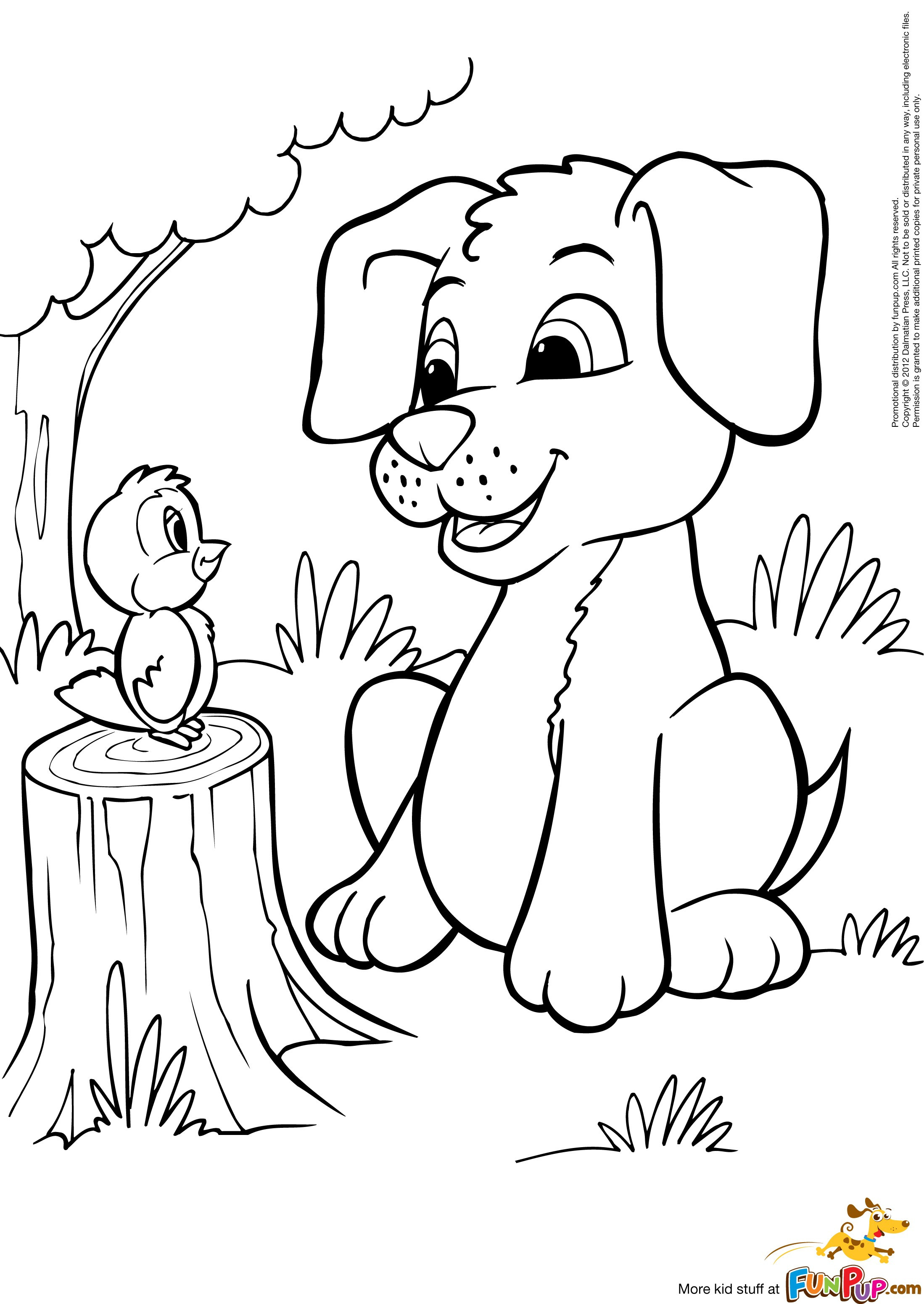 puppy free coloring pages