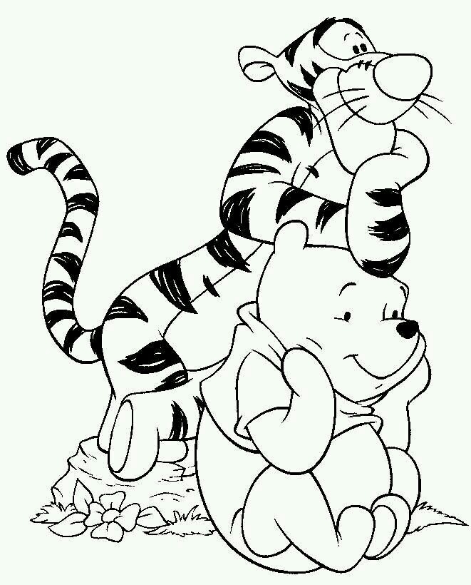 Tigger And Pooh Coloring Pages at GetColorings.com | Free printable