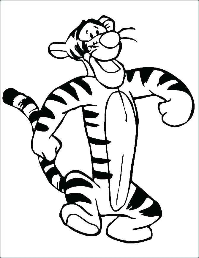Cartoon Tigger And Pooh Coloring Pages for Kids