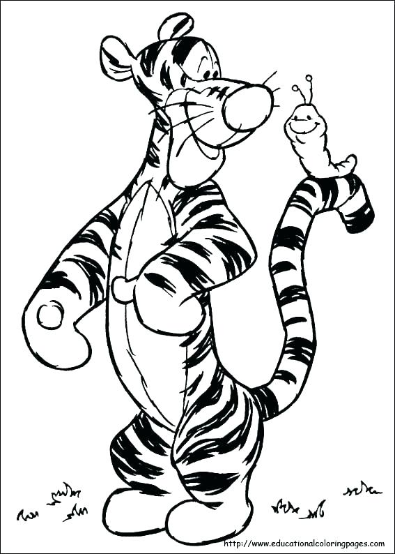 Tigger And Pooh Coloring Pages At Getcolorings Com Free Printable