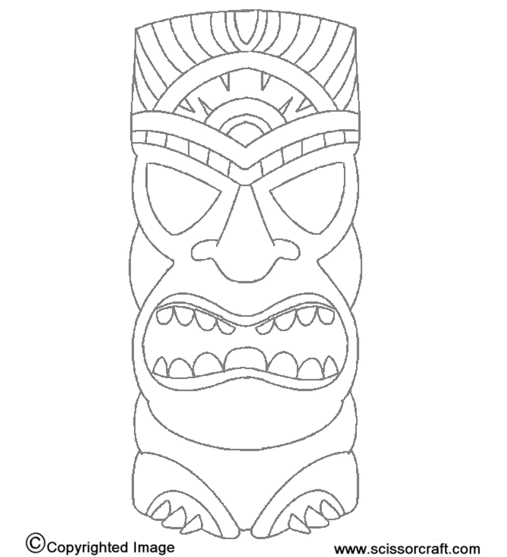 Tiki Head Coloring Pages At GetColorings Free Printable Colorings 