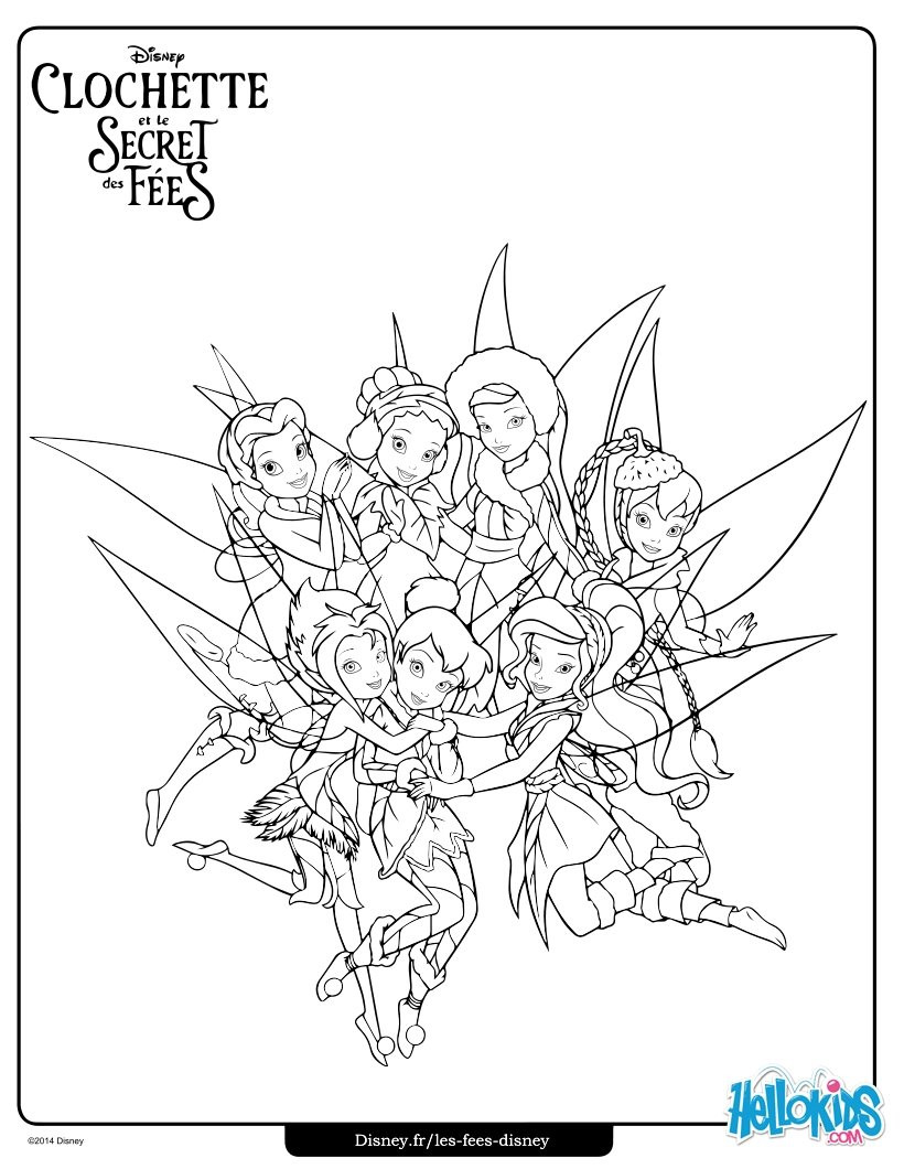 Tinkerbell Friends Coloring Pages at GetColorings.com | Free printable