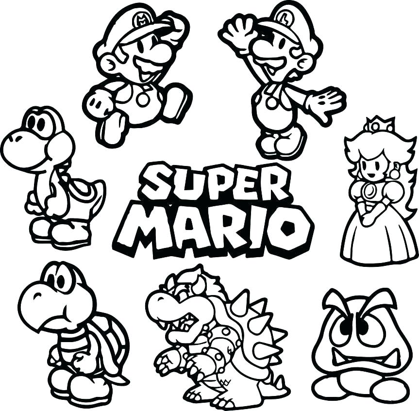 Toad Mario Coloring Pages At GetColorings Free Printable 