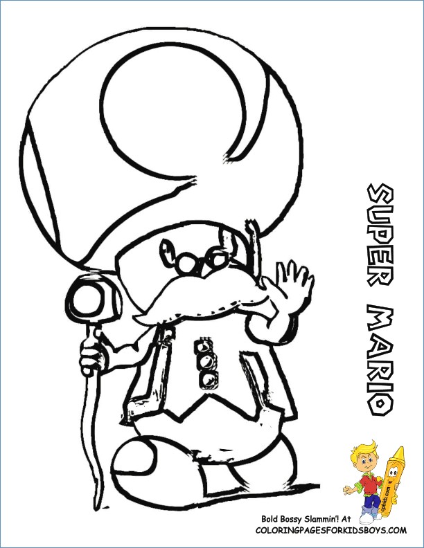 Toad Mario Coloring Pages At GetColorings Free Printable 