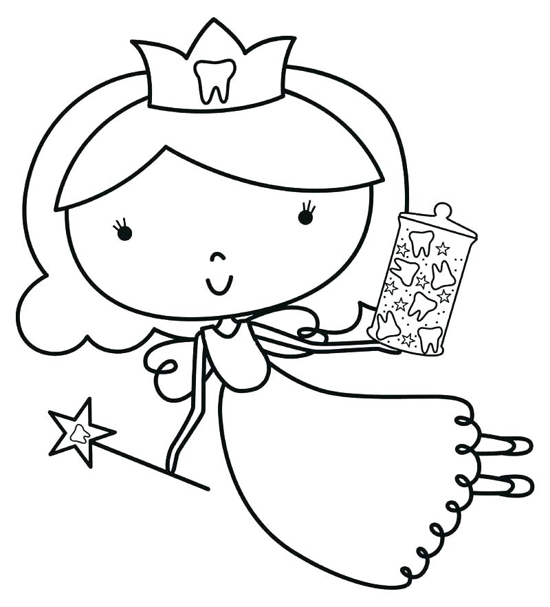Free Printable Tooth Fairy Coloring Pages