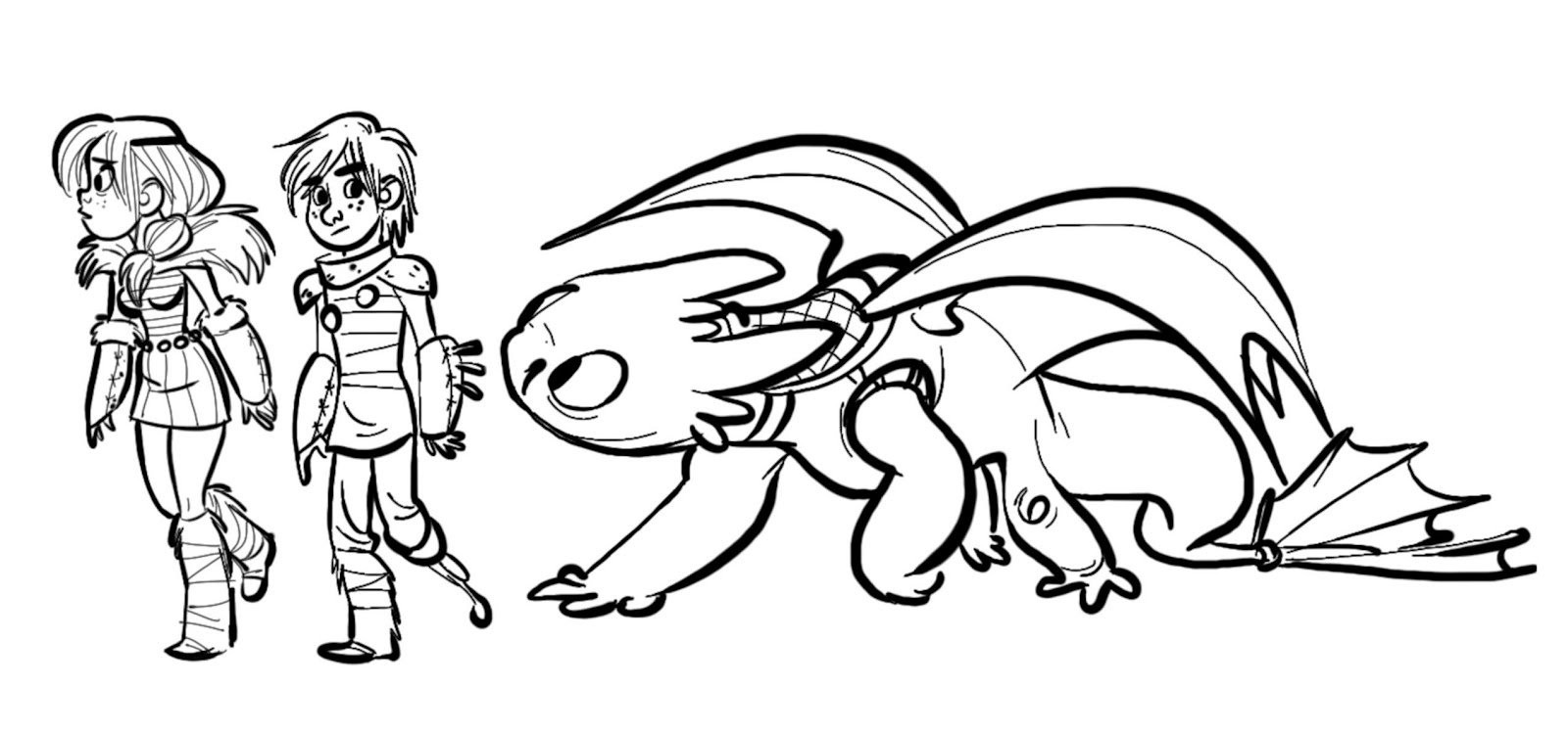 Toothless Dragon Coloring Page at GetColorings.com | Free printable