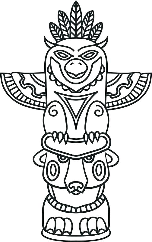 Totem Pole Coloring Pages at GetColorings.com | Free printable