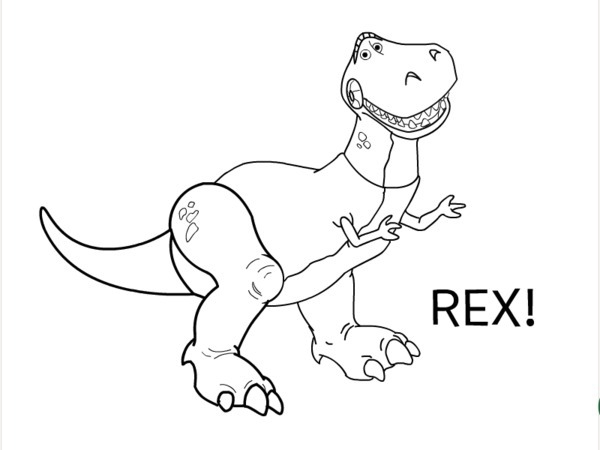 Toy Story Rex Coloring Pages at GetColorings.com | Free ...