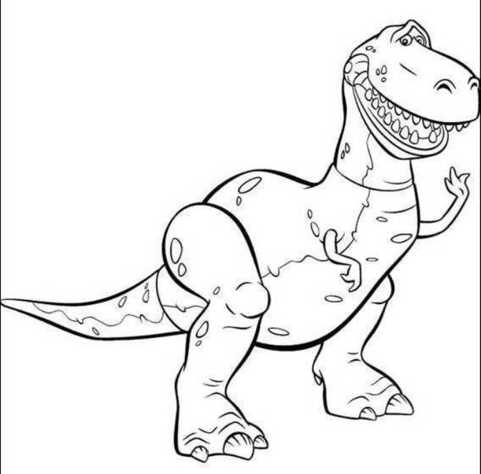 Toy Story Rex Coloring Pages at GetColorings.com  Free printable