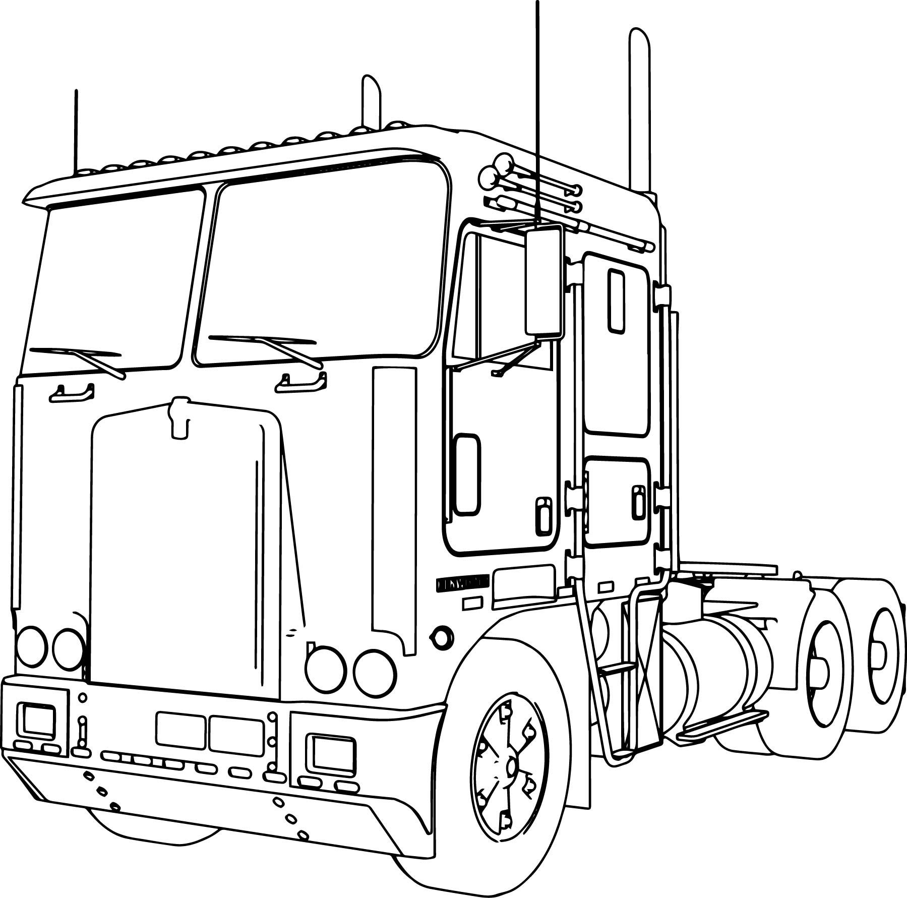 Truck And Trailer Coloring Pages At GetColorings Free Printable 