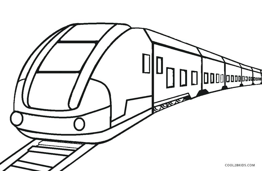 Train Track Coloring Page at GetColorings.com | Free ...
