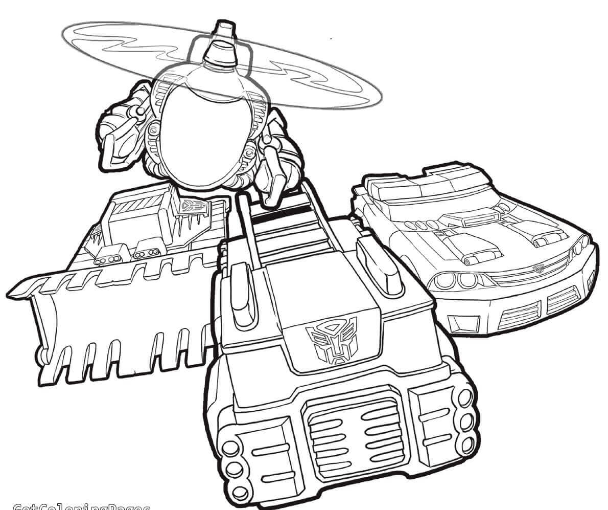 Bumblebee Transformer Coloring Pages Printable at