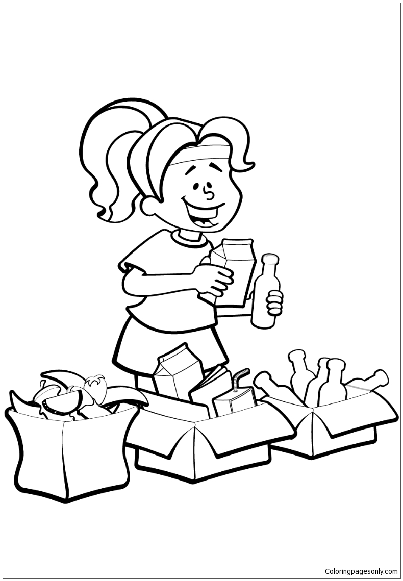Trash Can Coloring Page at GetColorings.com | Free ...