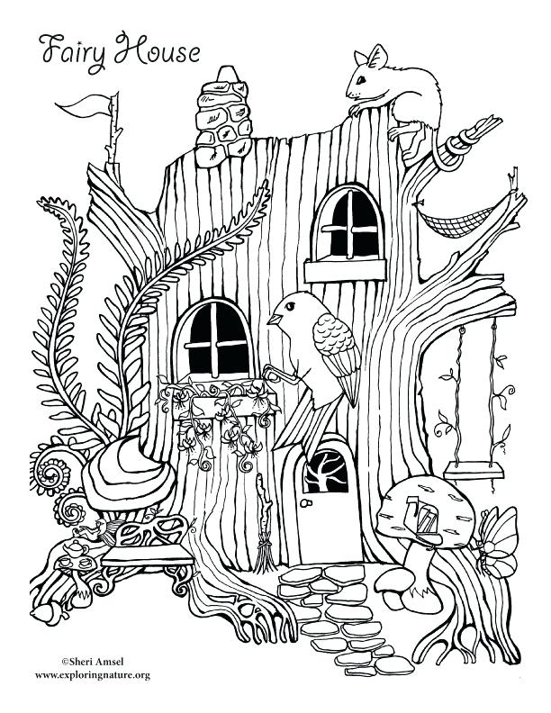 Free Printable Tree House Coloring Pages