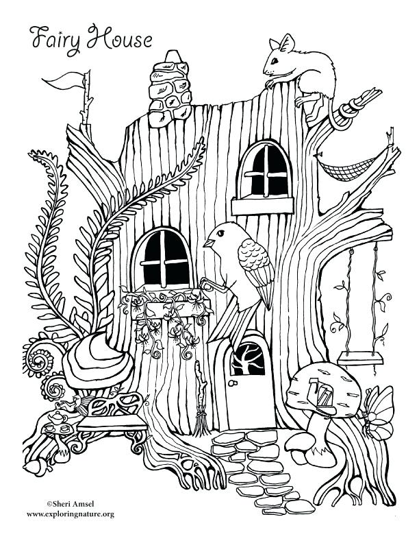 Tree House Coloring Pages At GetColorings Free Printable 