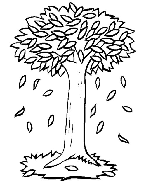 Tree Leaves Coloring Pages at GetColorings.com | Free printable