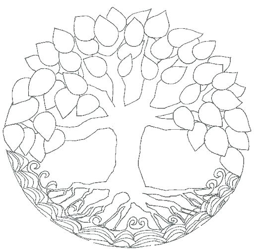 Tree Of Life Coloring Pages at Free printable