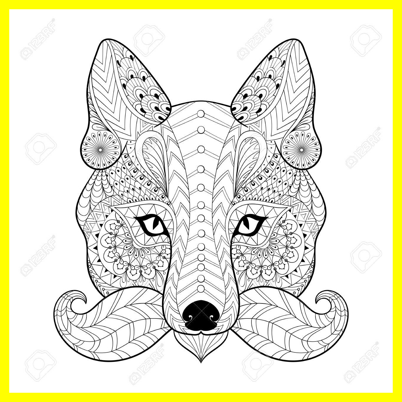 Tribal Animal Coloring Pages at Free printable