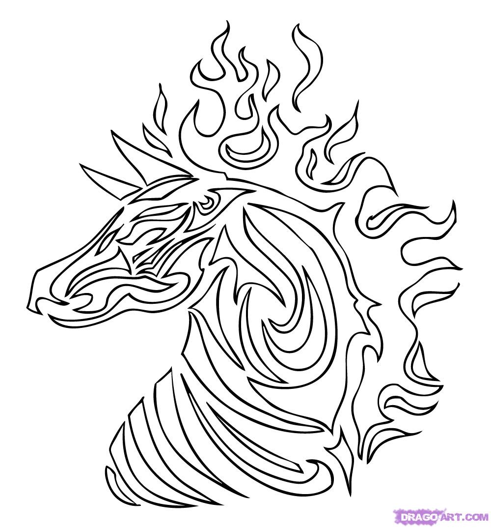 Tribal Animal Coloring Pages at Free printable