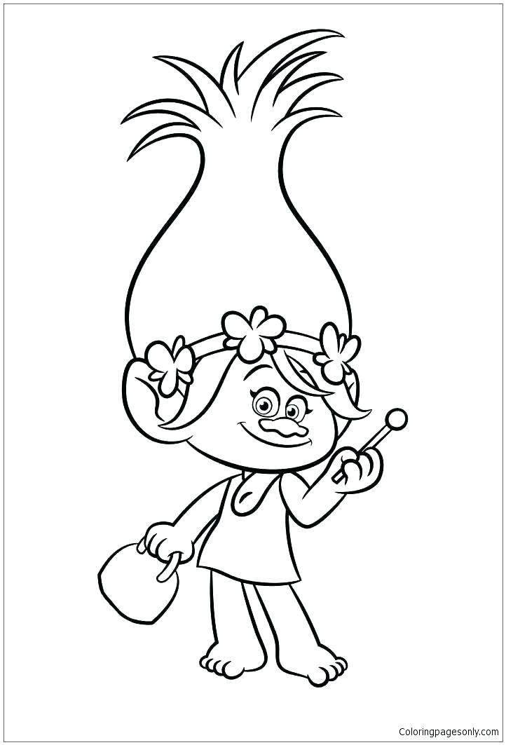 Trolls Coloring Pages Branch At Getcolorings.com 