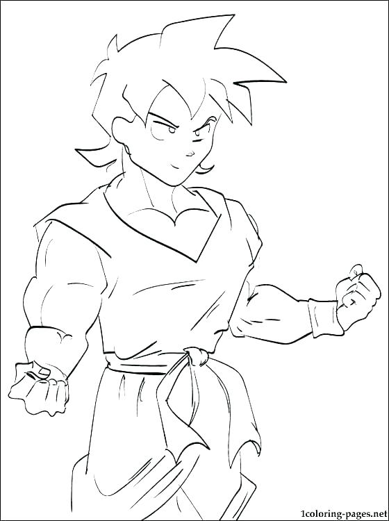 560x750 Dragon Ball Z Coloring Pages Goku Super Saiyan 4 Gt