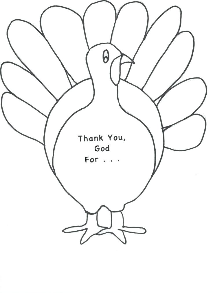 Printable Turkey Body