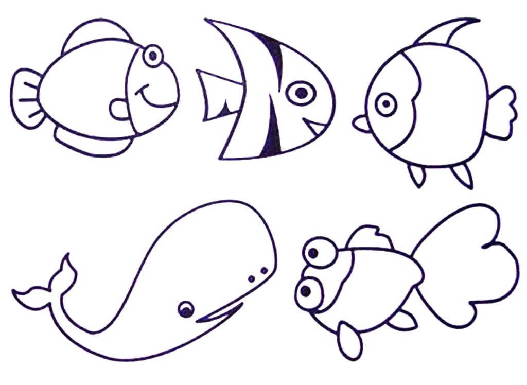 Underwater Animals Coloring Pages at GetColorings.com | Free printable