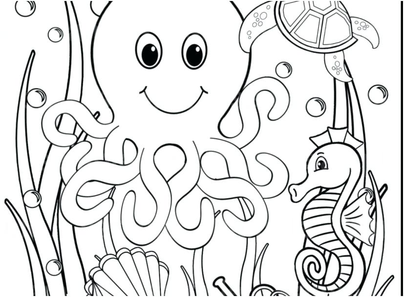 Underwater Animals Coloring Pages at GetColorings.com ...