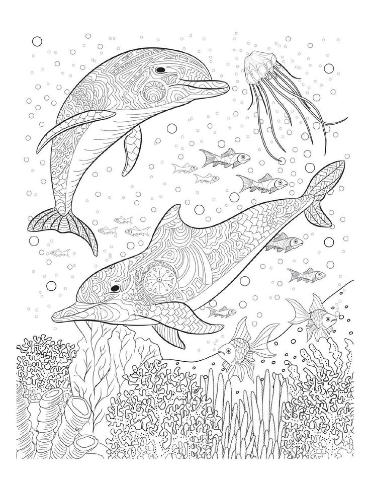 Underwater Coloring Pages For Adults at Free
