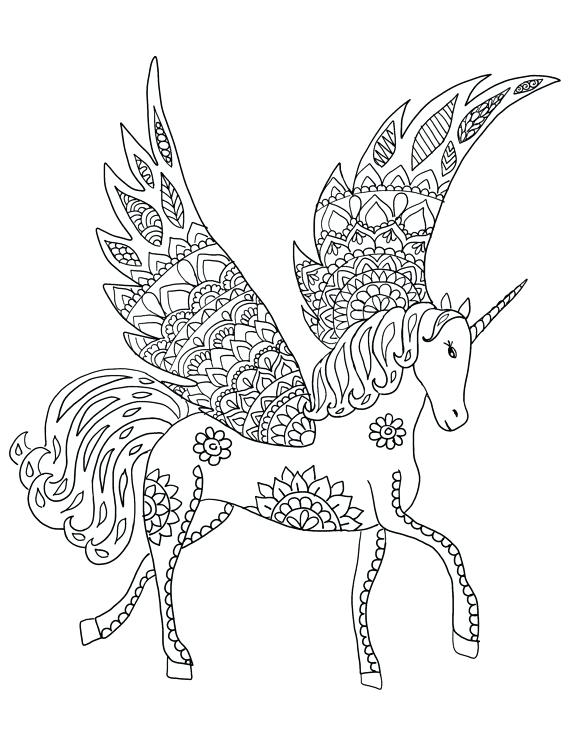 Unicorn Coloring Pages For Adults At GetColorings Free Printable 