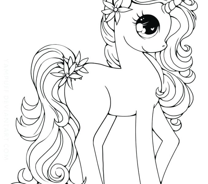 free printable kids unicorn coloring pages