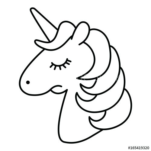 Unicorn Head Coloring Pages at GetColorings.com | Free printable