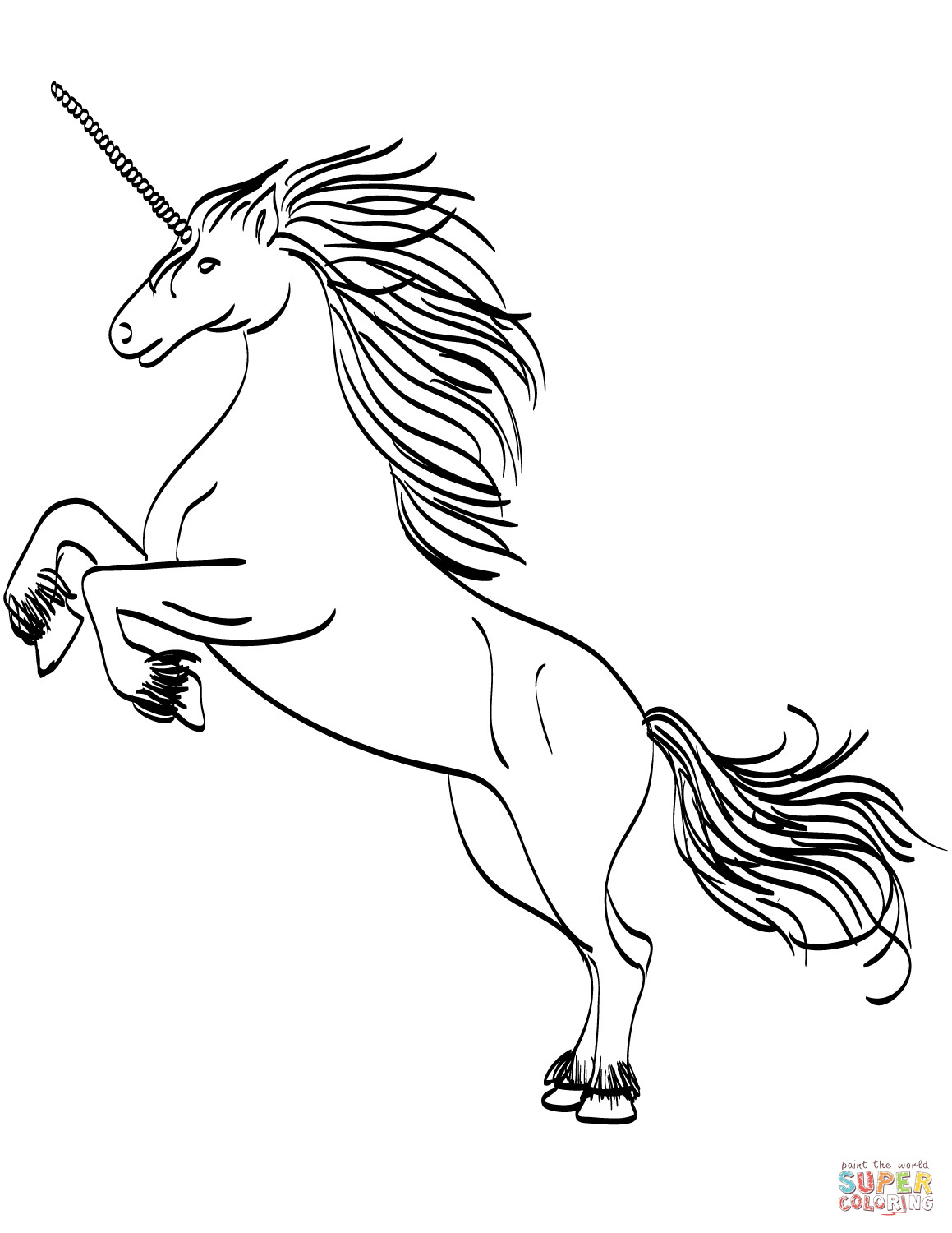 Unicorn Head Coloring Pages at GetColorings.com | Free ...