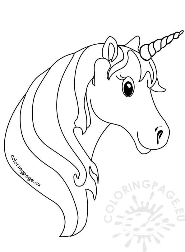 Unicorn Head Coloring Pages at GetColorings.com | Free printable