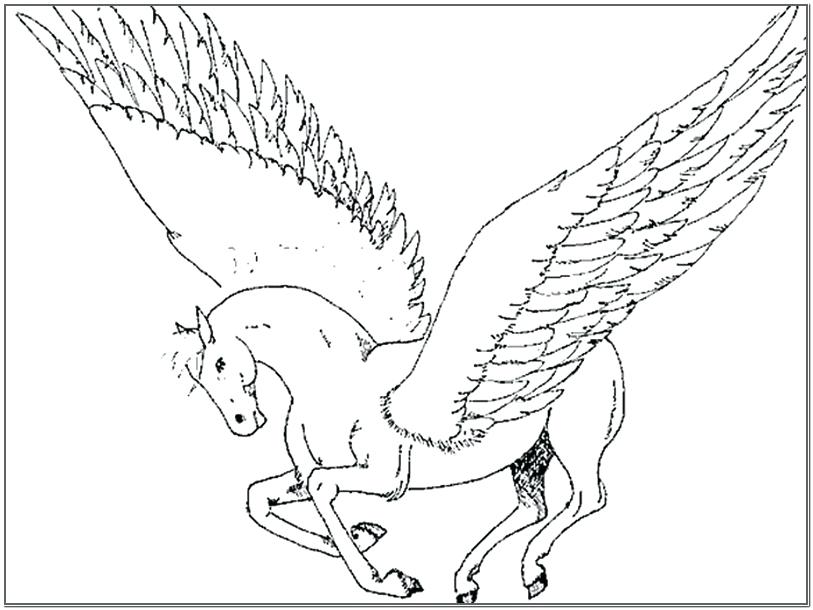 unicorn with wings coloring pages at getcolorings