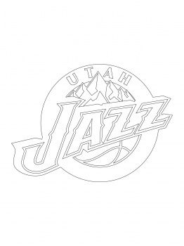 Utah Jazz Coloring Pages at GetColorings.com | Free printable colorings