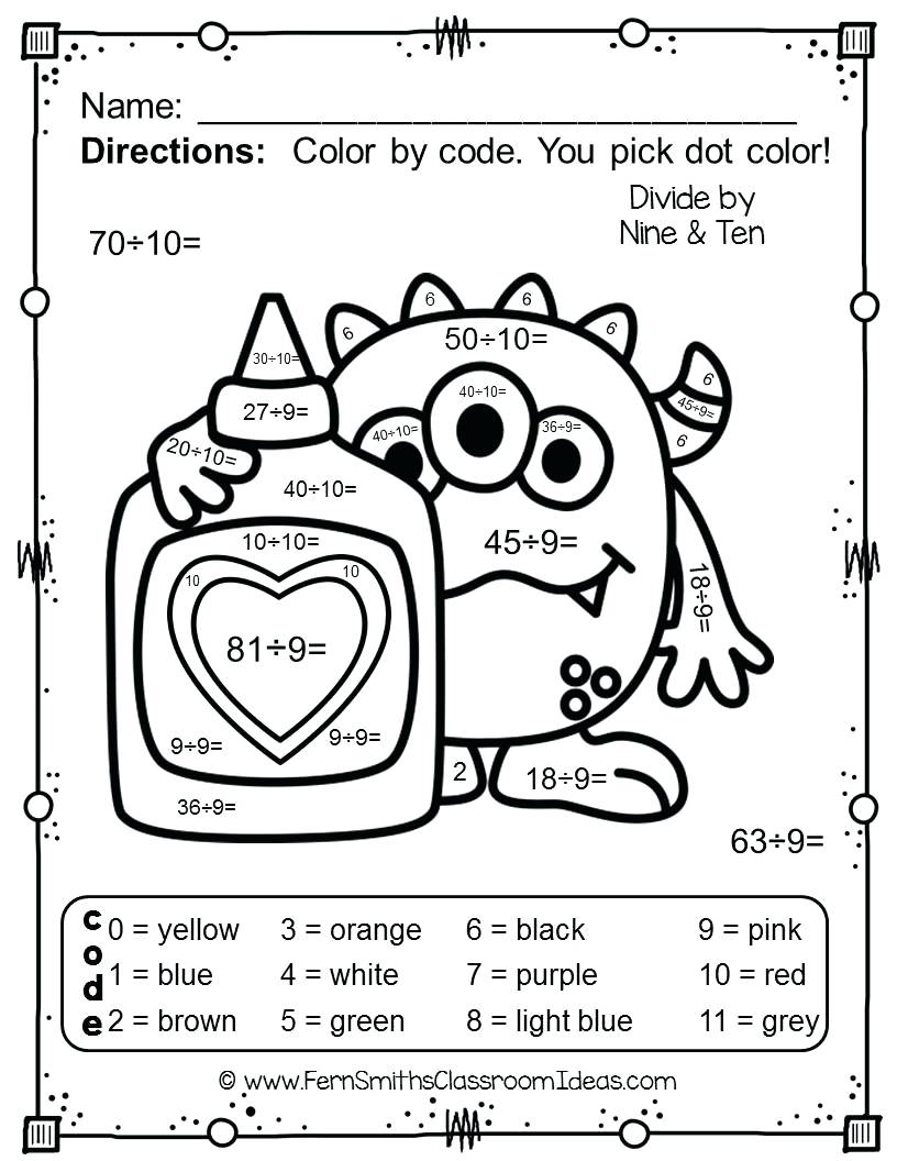 Valentine Math Coloring Pages at GetColorings.com | Free printable