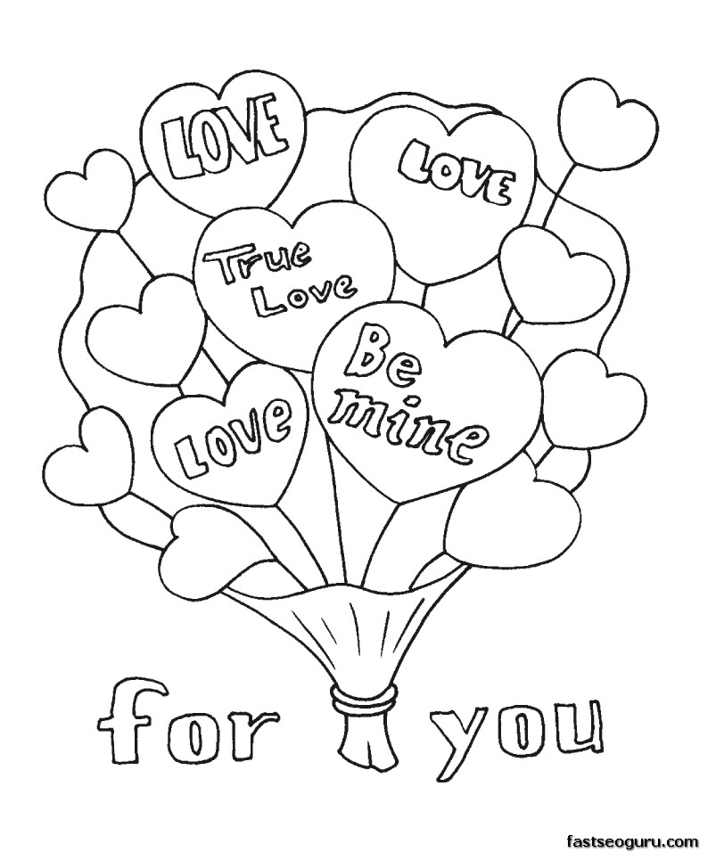 Valentines Day Coloring Pages For Boys At GetColorings Free