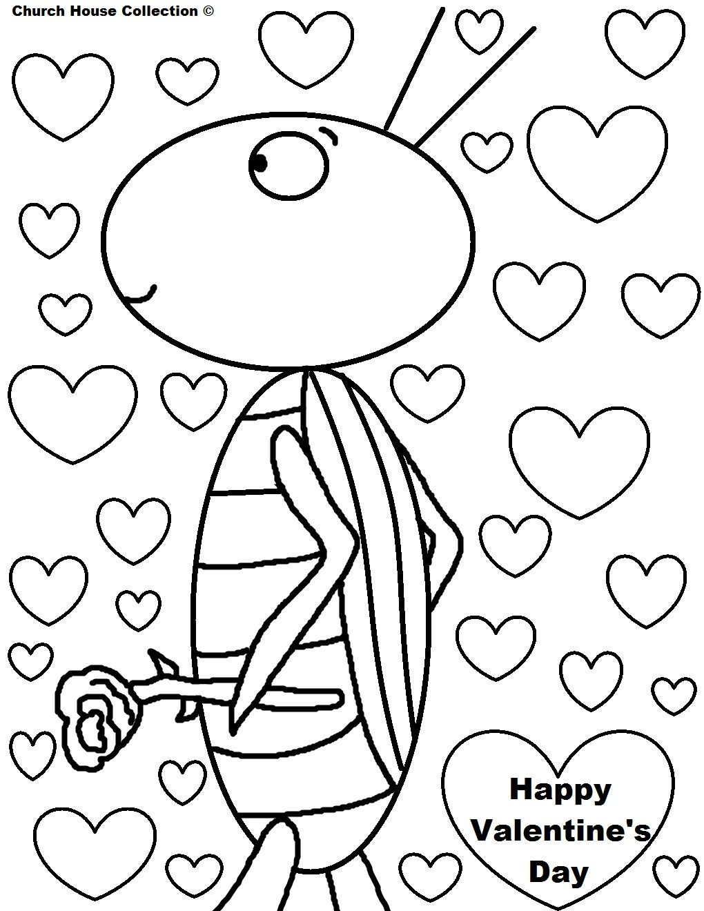 Free Preschool Valentine Coloring Pages