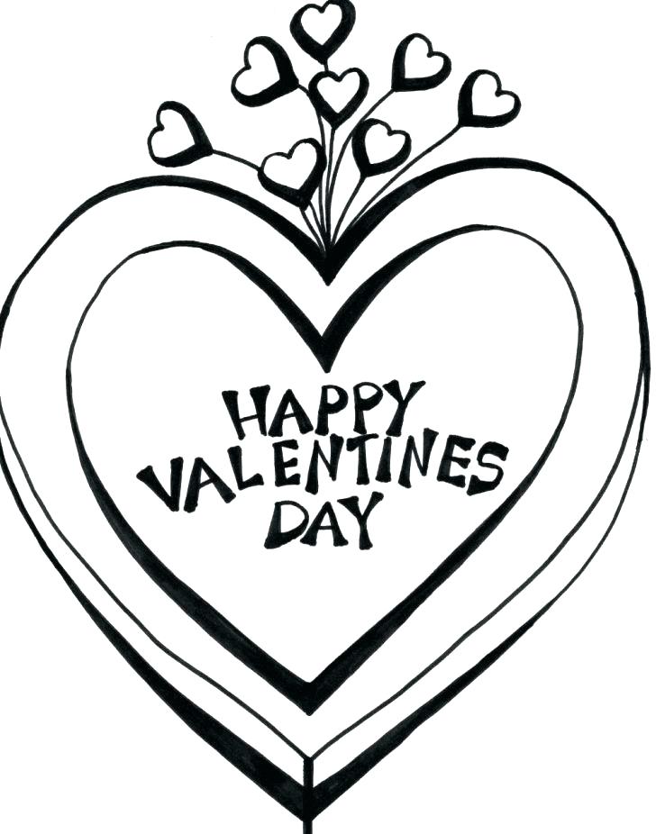 Valentines Day Coloring Pages Hearts At Getcolorings.com 